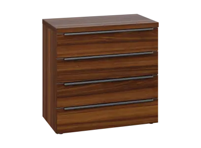 SIN 2 - 84Z kancelářská skříň, 4-zásuvková, 770x800x400, ořech královský